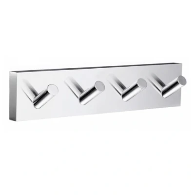Image of Smedbo &quot;House&quot; Chromed Quadruple Towel Hook, Polished Chrome, 17.8 x 4 cm, Silver