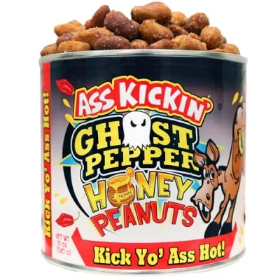 Image of KICKIN&#039; Peanuts Ultimate Spicy Gourmet Gift Try if you dare! (Ghost Pepper)