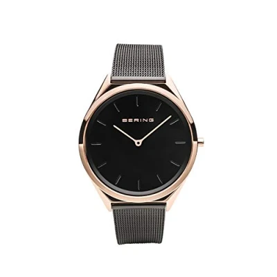 Image of BERING Unisex Analog Quartz ultra slim collection Watch with stainless steel Strap and Sapphire Crystal 17039 166