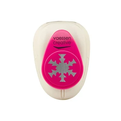 Image of Vaessen Creative Craft Paper Punch Snowflake 2,4 x 2,5 cm Circle Cutter for Crafting and Card Making