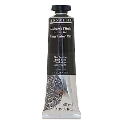 Image of Senelier Artist Oil Paint Tube Peach Black