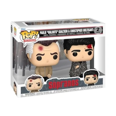 Image of Funko POP! TV: The Sopranos Paulie &amp; Christopher 2 Pack Collectable Vinyl Figure Gift Idea Official Merchandise Toys for Kids Adults TV Fans Model Collectors