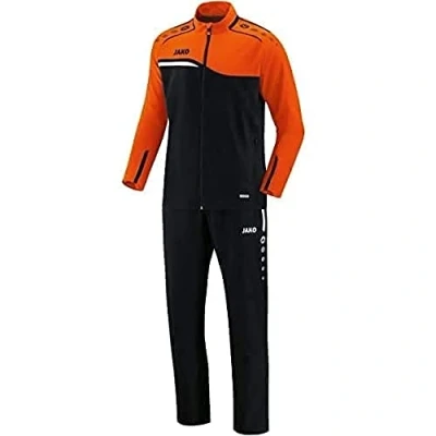 Image of JAKO Competition 2.0 M9518 Men&#039;s Presentation Suit Small Black/Neon Orange