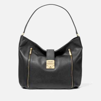 Image of Michael Kors Addie Leather Hobo Bag