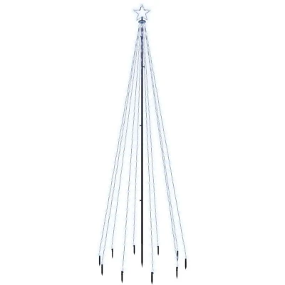 Image of vidaXL Christmas Tree with Spike Cold White 310 LEDs 300 cm