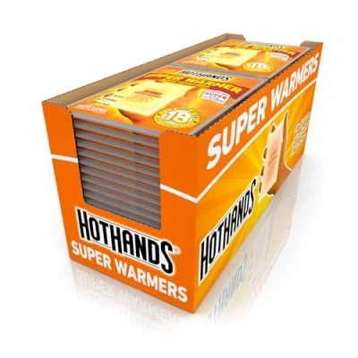 Image of HotHands Body &amp; Hand Super Warmers Long Lasting Safe Natural Odorless Air Activated Up to 18 Hours of Heat 40 Individual