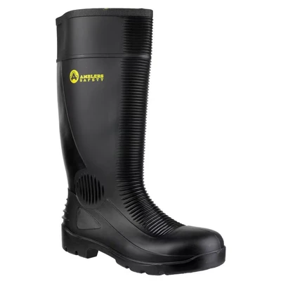 Image of Amblers Safety Unisex FS100 Black Welly Size 12 UK