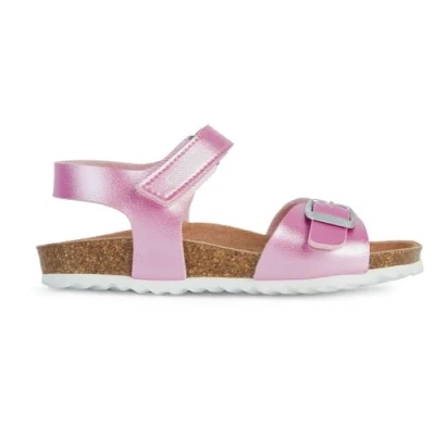 Image of Geox J Adriel Girl C Sandal, Dk Pink, 5 UK