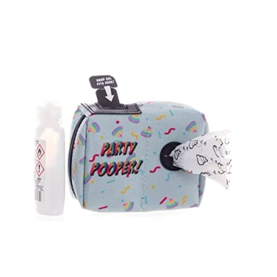 Image of Boxer Gifts Party Pooper Refillable Dog Waste Bag Dispenser With Matching Biodegradable Bags Fun Gift For Pet Owners…