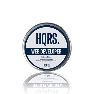 Image of HQRS. Web Developer Micro Fibre Cream Firm Hold Professional Volumising Hair Styling Wax, 80g