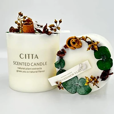 Image of Scented Candles Lemon Verbena Soy Wax 300g Women Gift Long Lasting Fragrance Home Decor Candle