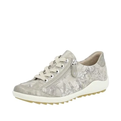 Image of Remonte Women&#039;s R1402 Sneaker, Pearl Beige Metallic 62, 8 UK