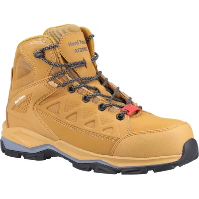 Image of Hard Yakka Atomic PR Hybrid Side Zip Safety Boot Unisex, Light Tan, 10