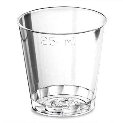 Image of drinkstuff Disposable Shot Glasses CE 25ml Case of 1000 Plastic