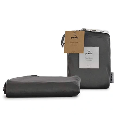 Image of Panda 100% Bamboo Duvet Cover (Urban Grey, UK King) (225 x 220 cm)