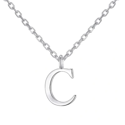 Image of Philip Jones Sterling Silver Initial C Necklace