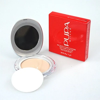 Image of PUPA Milano Silk Touch Compact Powder 11g / 38oz Face wth Aloe Vera Shade/Colour 01 Nude/Transparent