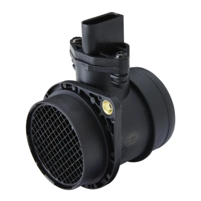 Image of 06A906461A, 06A906461AX Mass air flow sensor HELLA 8ET 009 142 711 VOLKSWAGEN: Golf 4, New Beetle Hatchback, 4 Variant, AUDI: A3 Hatchback