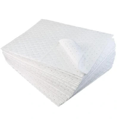Image of ZHWFDC Premium Oil Absorbent Pads/Mats (Oil/Fuel Only) Heavy Weight Economical Only Pads, 50 Cm Length X 40 Width, White(Size:2mm,Color:20Pcs)