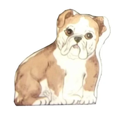 Image of Ceramic Brown Bulldog Fridge Magnet