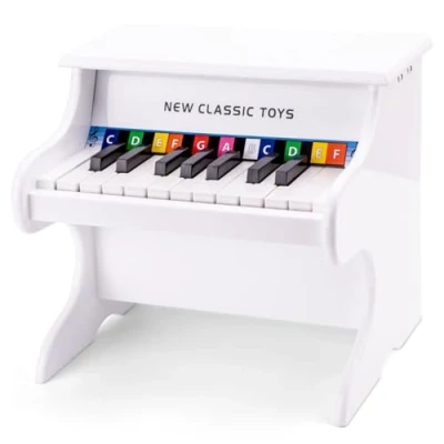 Image of New Classic Toys 10156 Wooden Piano, White, Medium