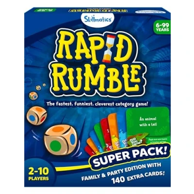 Image of Skillmatics Board Game Rapid Rumble Super Pack, Family &amp; Party Edition with 140 Extra Cards, Educational Toys, Gifts for Kids, Teens Adults