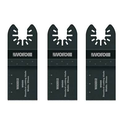 Image of WORX WA5012.3 35mm Sonicrafter Universal Standard End Cut Blade (3 Pieces)
