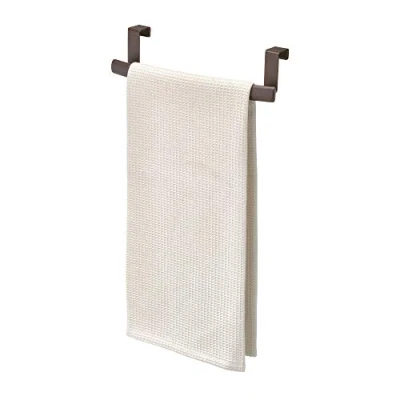 Image of iDesign Axis Over Door Towel Bar, Small Metal Rack, Holder for The Home, Bronze,24.511 x 6.8072 5.7912 cm