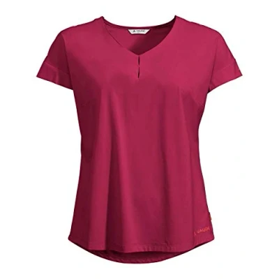 Image of Vaude Women&#039;s Skomer V Neck T Shirt Crimson Red, 34