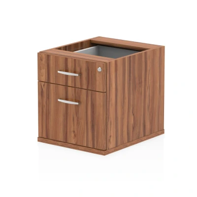 Image of Impulse 2 Drawer Fixed Pedestal Walnut