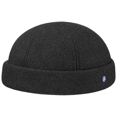 Image of HAMMABURG Teflon Docker Hat Men Winter Beanie Wool caps, with Lining, Lining Autumn M (56 57 cm) Anthracite