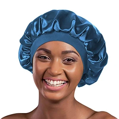 Image of Alnorm Hair Sleeping Bonnet Wraps for Women Satin Cap Locs Green