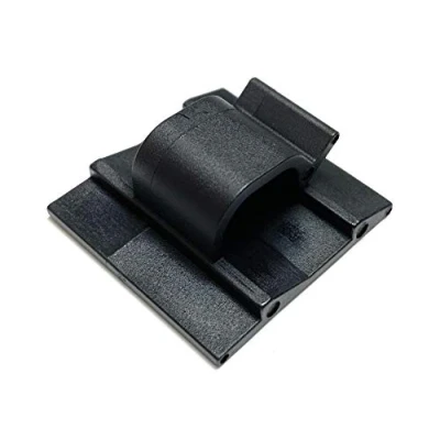 Image of Multipurpose Self Adhesive Cable Clips Wire Holders Pack of 50 (8mm, Black)