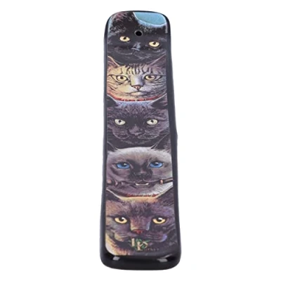 Image of Nemesis Now Cat Totem Incense Burner 24.5cm, Resin, Lisa Parker Holder, Exclusive Design, Cast in the Finest Hand Painted, Holds Stick