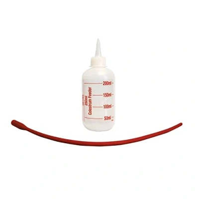 Image of Net Tex NETTEX COLOSTRUM BOTTLE &amp; LATEX TUBE 200ML LAMB FEEDER lambing