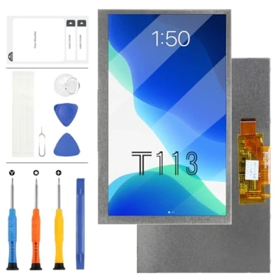 Image of LADYSON Screen Replacement for Samsung Galaxy Tab 3 T113 T110 T111 T116 T114 Lite 7.0,SM SM LCD Display Panel Repair Parts