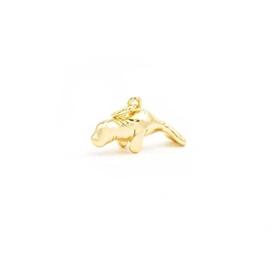 Image of Vintageparts 18k Gold Plated Brass Sea Cow Pendant for DIY Jewellery