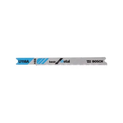 Image of Bosch U 118 A Basic for Metal Jigsaw Blades 2 608 631 511, Pack of 3