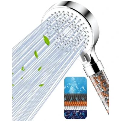 Image of Magichome Shower Head, Upgraded Filter Head High Pressure 5 Modes, Universal Hard Water with Extra Replaceable Accessories