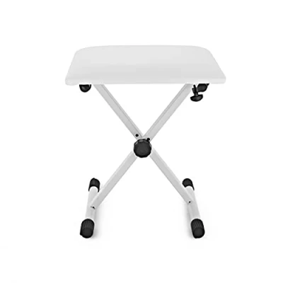 Image of White Keyboard Piano Bench by Gear4music 110 KG Max Weight