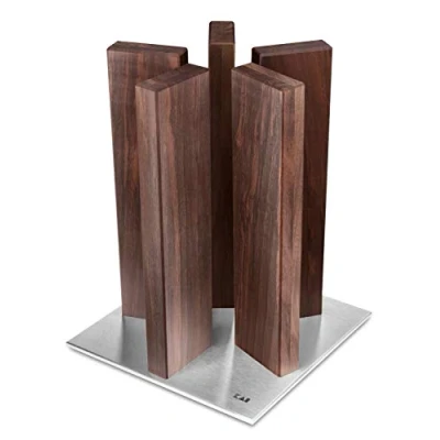 Image of KAI STH 5 Knife Block, Walnut Wood with Precious
