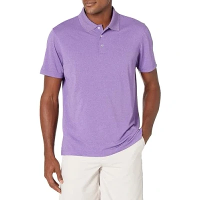 Image of Amazon Essentials Men&#039;s Slim Fit Quick Dry Golf Polo Shirt, Purple Heather, XL