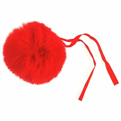 Image of Red Giant 11cm Faux Fur Pom for Decorations &amp; Crafts