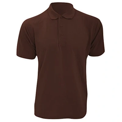 Image of Kustom Kit Mens Klassic Superwash Short Sleeve Polo Shirt (L) (Chocolate)
