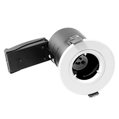Image of Luceco Fixed Fire Rated GU10 Downlight, White