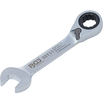 Image of BGS 30711 Ratchet Combination Wrench short reversible 11 mm