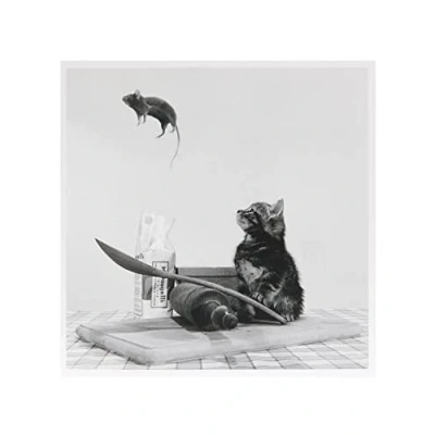 Image of UK Greetings Birthday Card For Him/Her/Friend With Envelope Cat &amp; Mouse Design