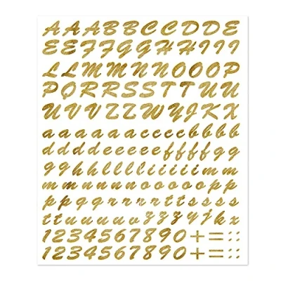 Image of Quattroerre Letter Kit Stickers, Gold