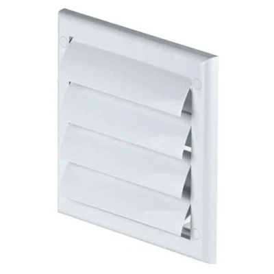 Image of White Air Vent Grille 190mm x / 100mm Ducting Gravity Flaps Ventilation Cover.