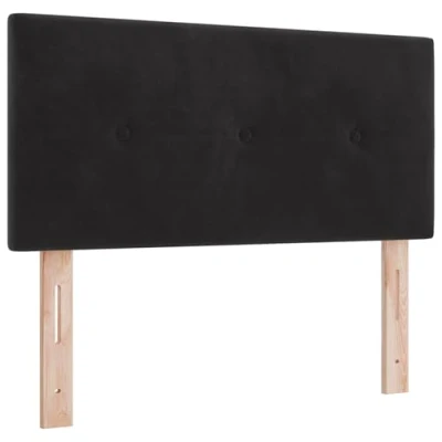 Image of vidaXL Headboard Button Tufted Black 80 cm Velvet